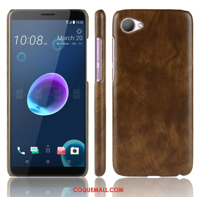 Étui Htc Desire 12 Difficile Cuir Litchi, Coque Htc Desire 12 Qualité Modèle Fleurie Braun