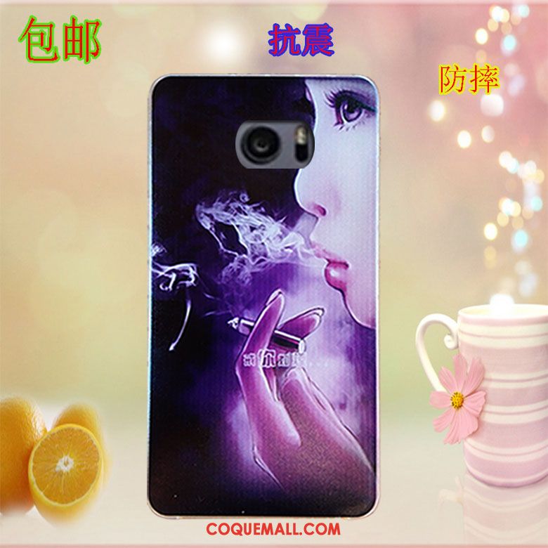 Étui Htc U Ultra Protection Peinture Violet, Coque Htc U Ultra Téléphone Portable Fluide Doux