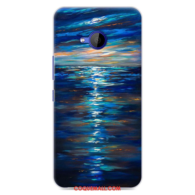 Étui Htc U11 Life Silicone Créatif Bleu, Coque Htc U11 Life Dessin Animé Peinture