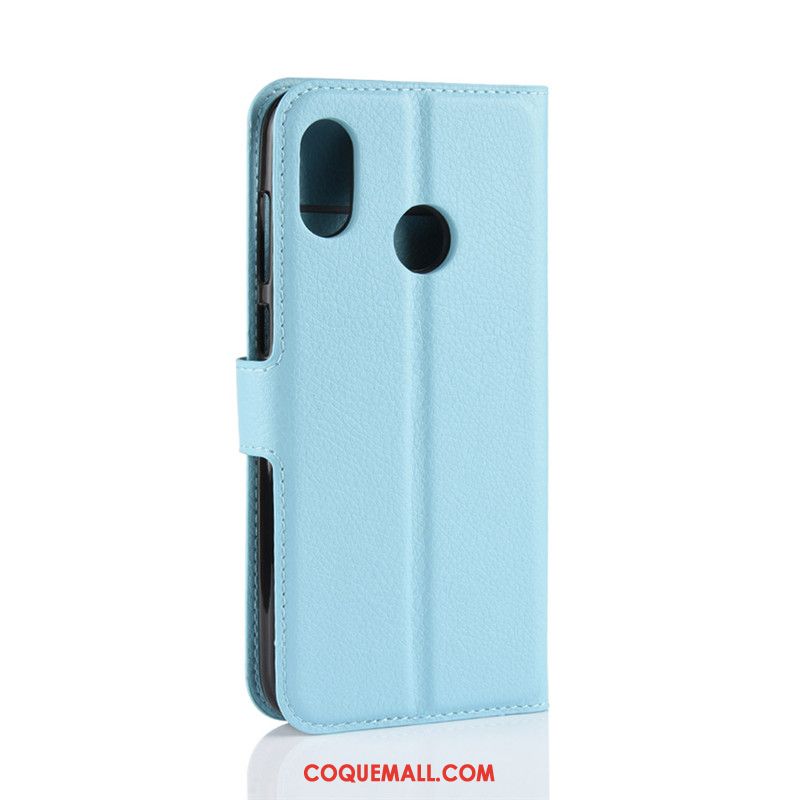 Étui Htc U12 Life Incassable Protection Téléphone Portable, Coque Htc U12 Life Bleu Fluide Doux