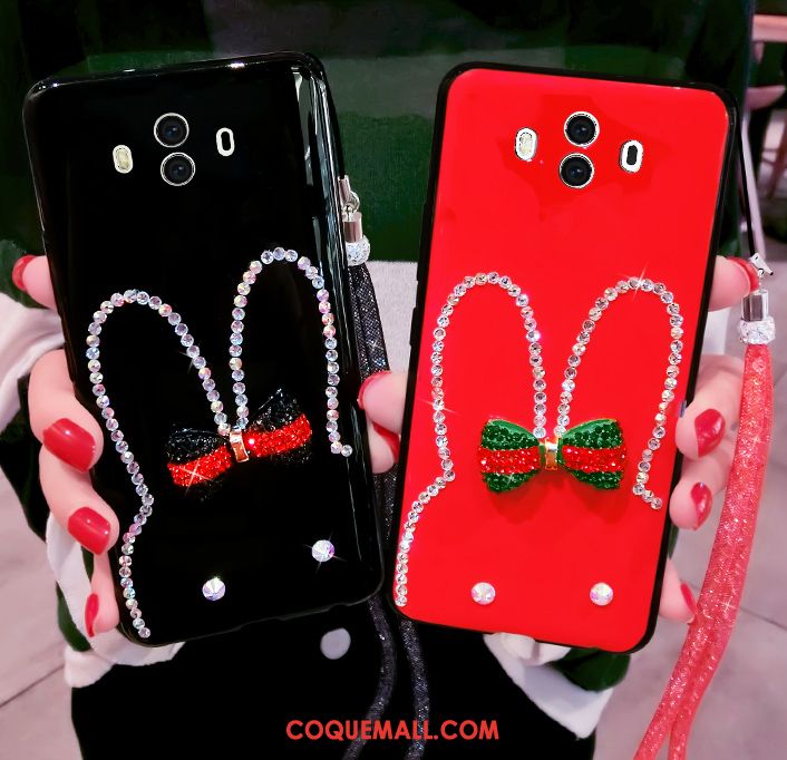 Étui Huawei Mate 10 Cool Strass Noir, Coque Huawei Mate 10 Téléphone Portable