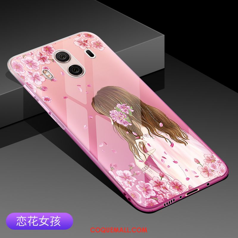 Étui Huawei Mate 10 Dégradé Rose Tendance, Coque Huawei Mate 10 Protection Téléphone Portable