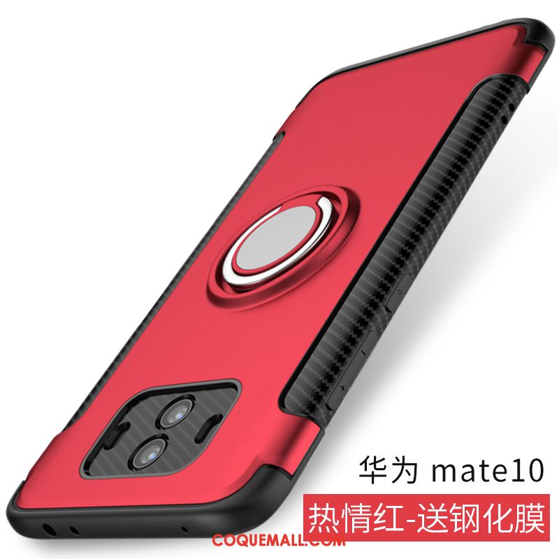 Étui Huawei Mate 10 Fluide Doux Téléphone Portable Protection, Coque Huawei Mate 10 Tout Compris Rouge