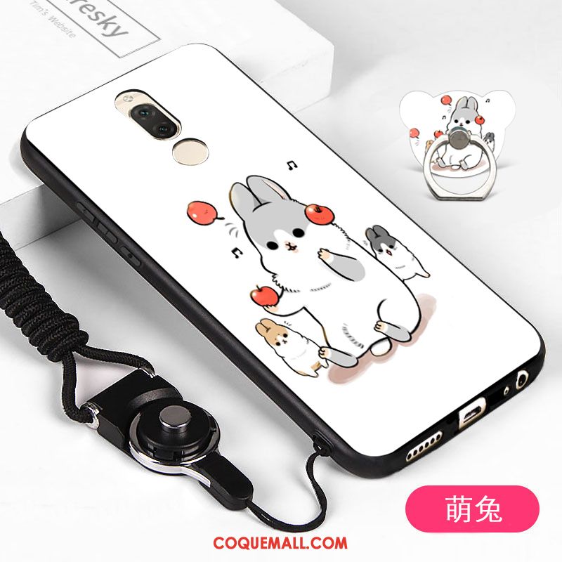 Étui Huawei Mate 10 Lite Dessin Animé Fluide Doux Tendance, Coque Huawei Mate 10 Lite Silicone Blanc