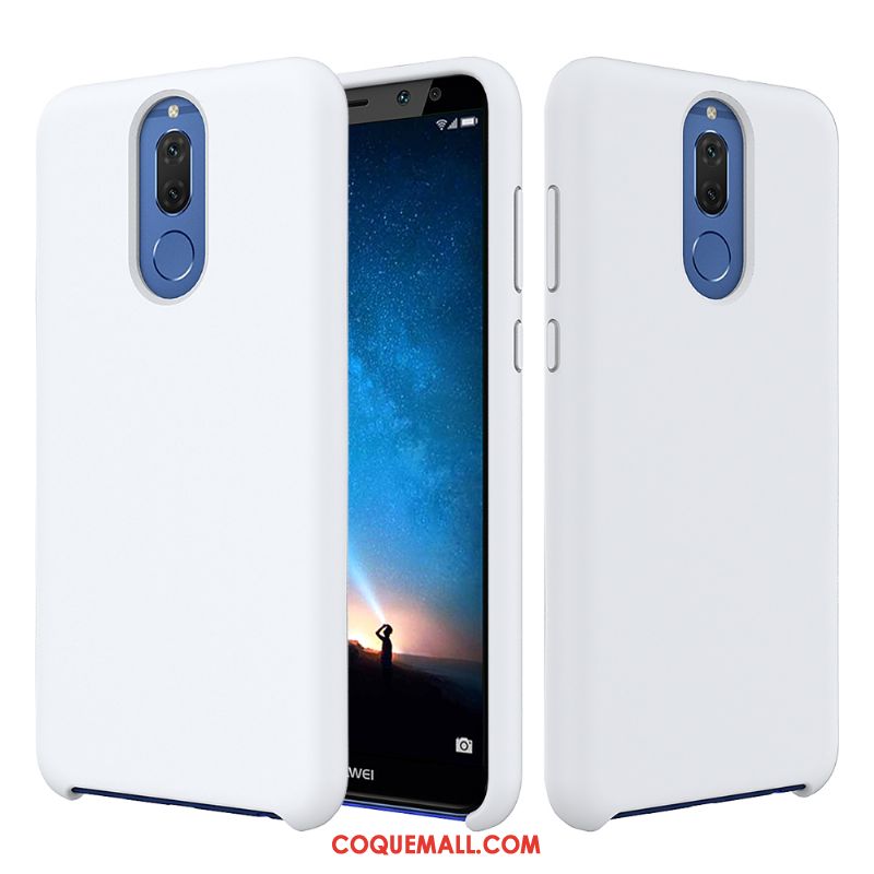 Étui Huawei Mate 10 Lite Incassable Fluide Doux Téléphone Portable, Coque Huawei Mate 10 Lite Silicone Blanc