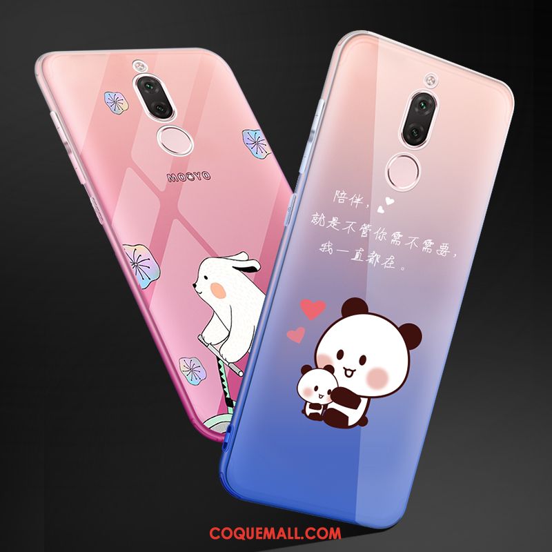 Étui Huawei Mate 10 Lite Transparent Tendance Incassable, Coque Huawei Mate 10 Lite Bleu Protection