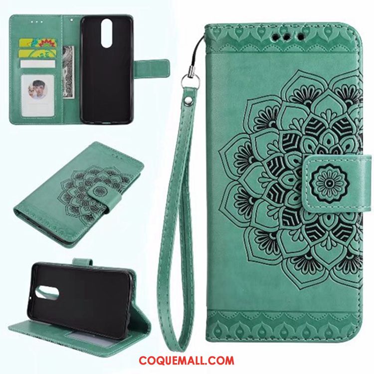 Étui Huawei Mate 10 Lite Vent Ethnique Étui En Cuir, Coque Huawei Mate 10 Lite Support Vert