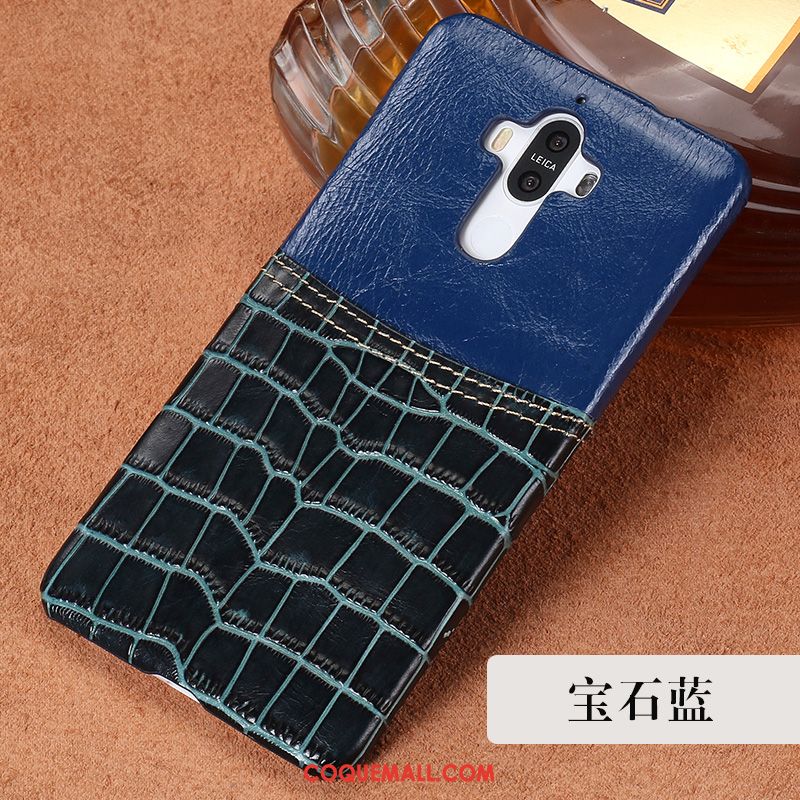 Étui Huawei Mate 10 Pro Protection Téléphone Portable Crocodile, Coque Huawei Mate 10 Pro Incassable Tendance Braun Braun