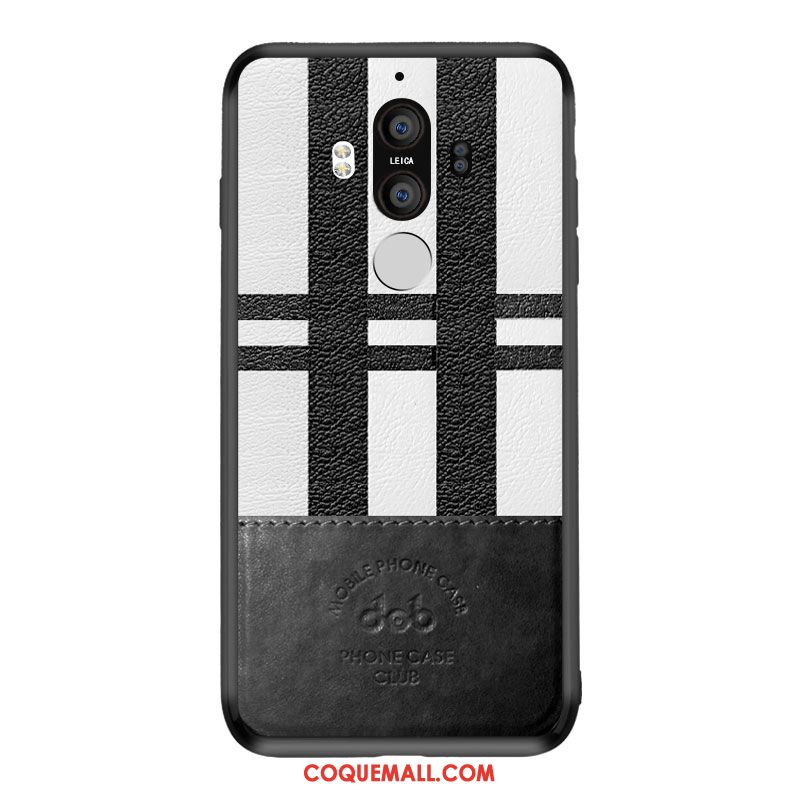 Étui Huawei Mate 10 Pro Téléphone Portable Noir À Bord, Coque Huawei Mate 10 Pro Magnétisme Protection