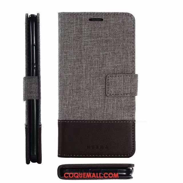 Étui Huawei Mate 10 Pro Étui En Cuir Carte Clamshell, Coque Huawei Mate 10 Pro Téléphone Portable Support Braun