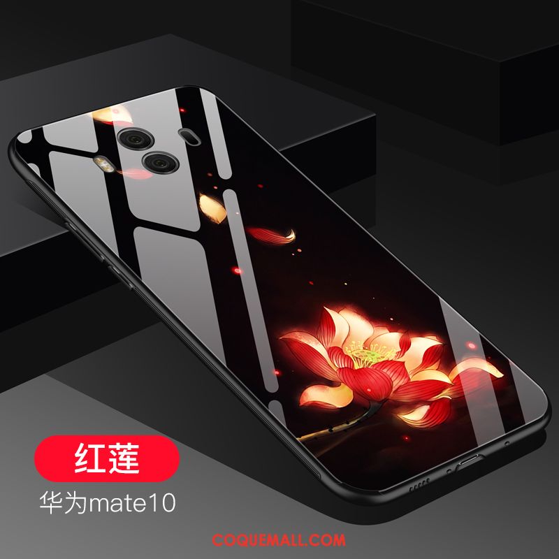 Étui Huawei Mate 10 Verre Fluide Doux Téléphone Portable, Coque Huawei Mate 10 Tendance Légères