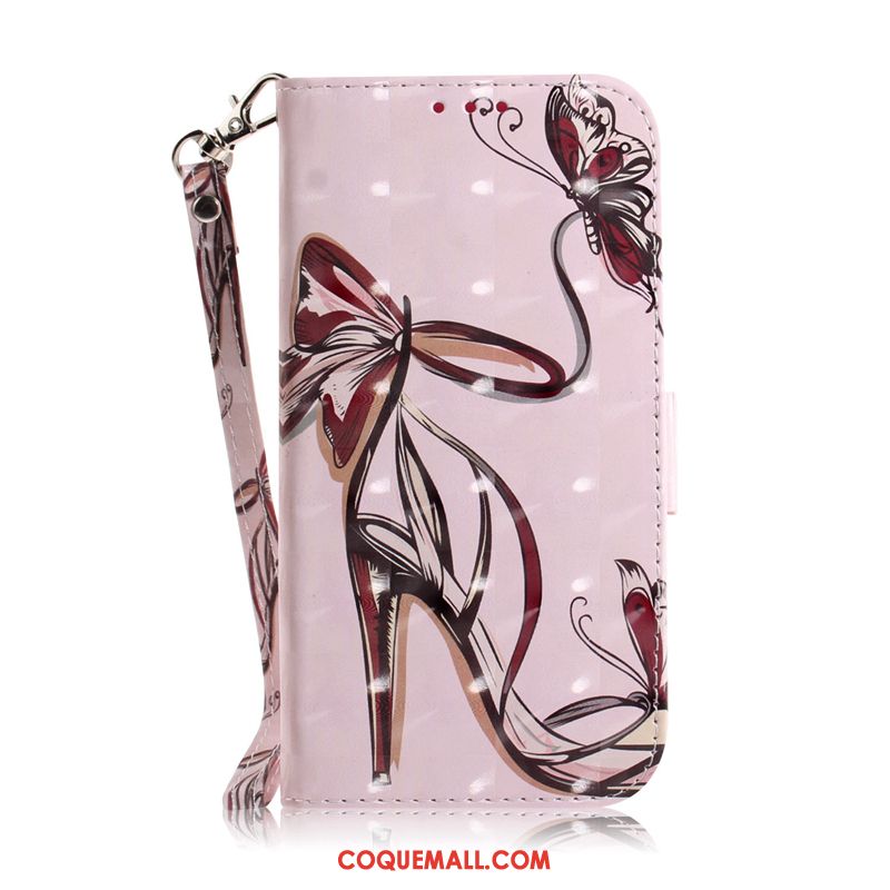 Étui Huawei Mate 20 Haute Incassable Protection, Coque Huawei Mate 20 Rose Peinture