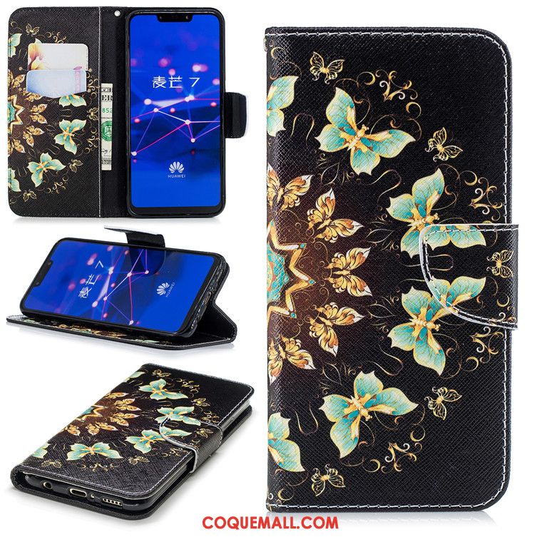 Étui Huawei Mate 20 Lite Incassable Noir Fluide Doux, Coque Huawei Mate 20 Lite Étui En Cuir Protection