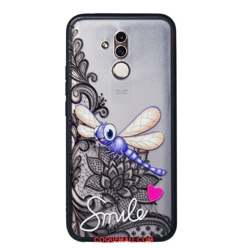 Étui Huawei Mate 20 Lite Téléphone Portable Gaufrage Animal, Coque Huawei Mate 20 Lite Protection Dessin Animé