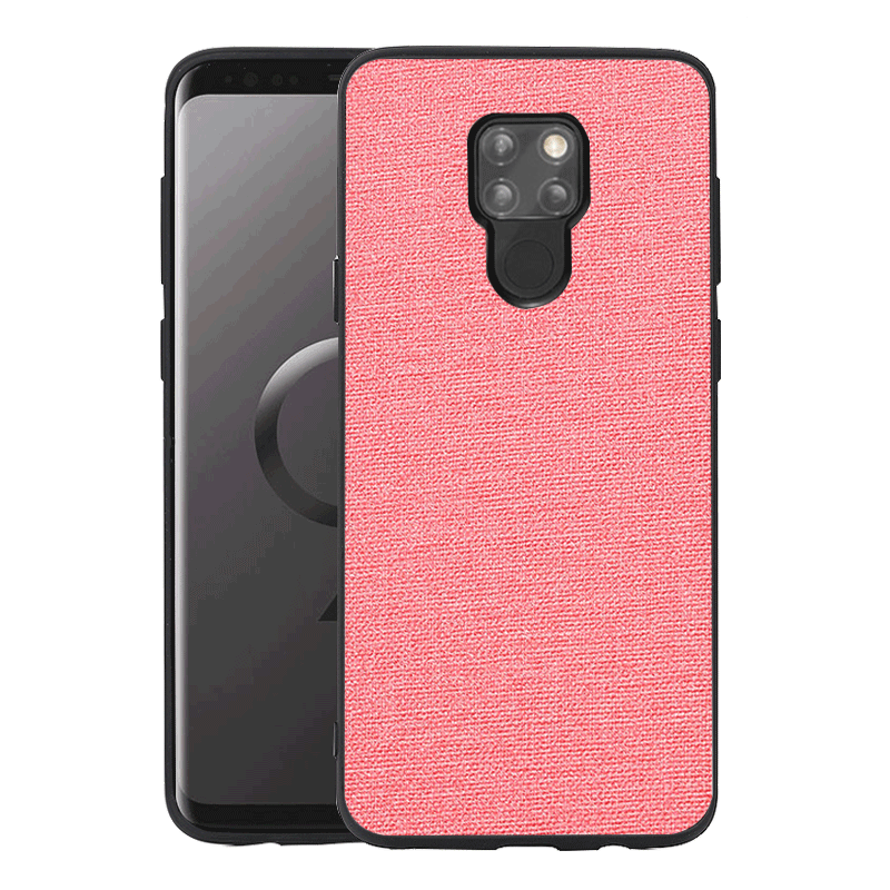 Étui Huawei Mate 20 Modèle Fleurie Couvercle Arrière Lin, Coque Huawei Mate 20 Protection Téléphone Portable Braun