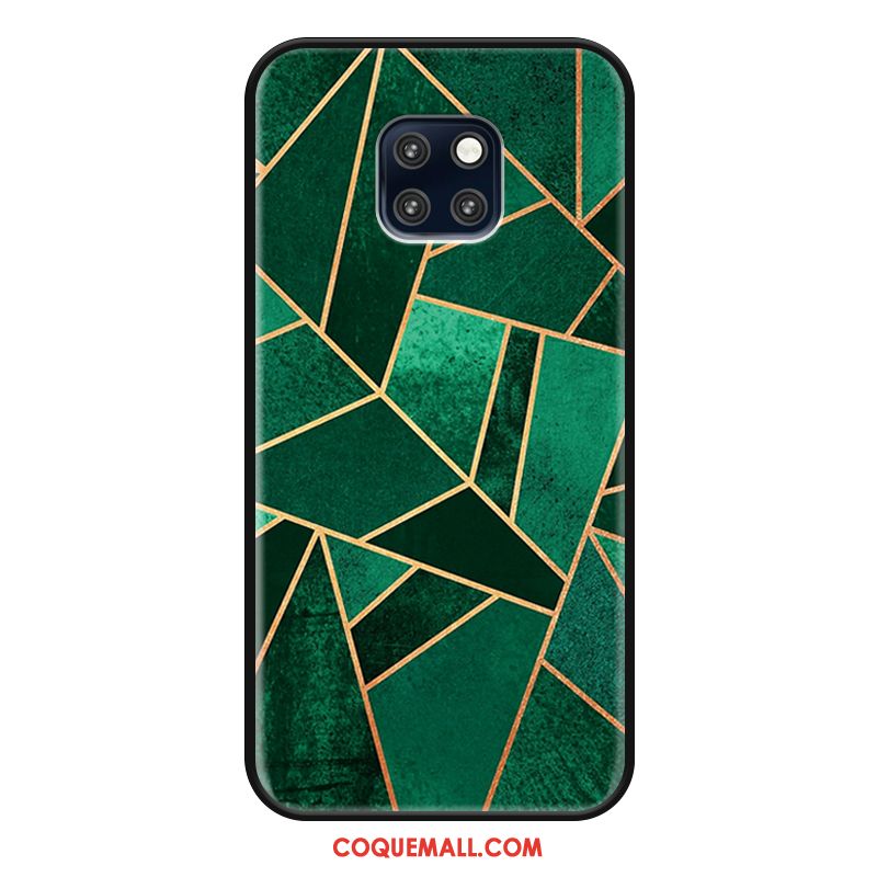 Étui Huawei Mate 20 Pro Créatif Téléphone Portable Vert, Coque Huawei Mate 20 Pro Simple Géométrie