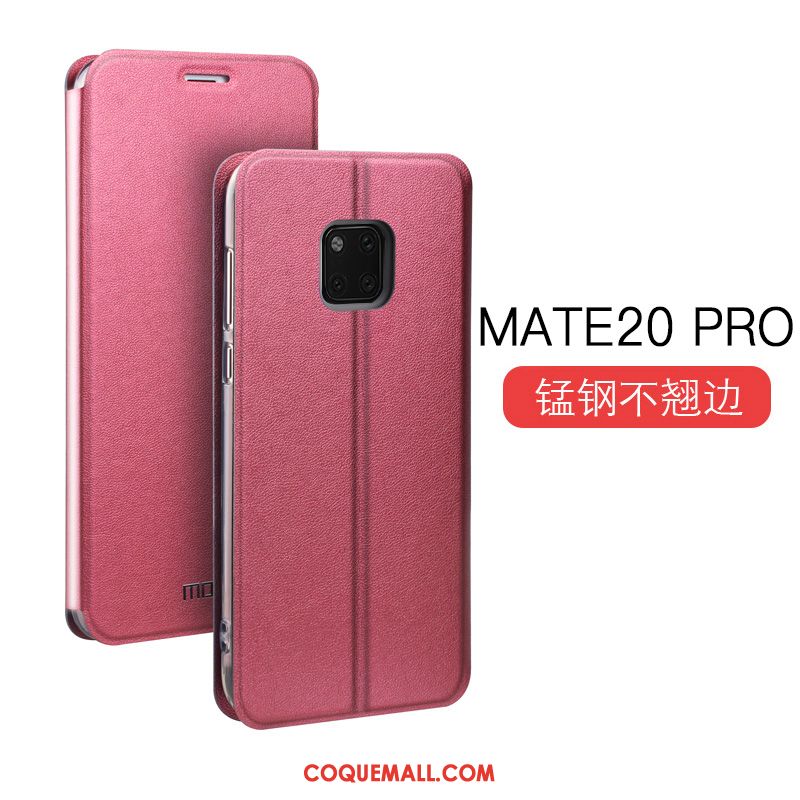 Étui Huawei Mate 20 Pro Fluide Doux Tendance Étui En Cuir, Coque Huawei Mate 20 Pro Clamshell Mesh