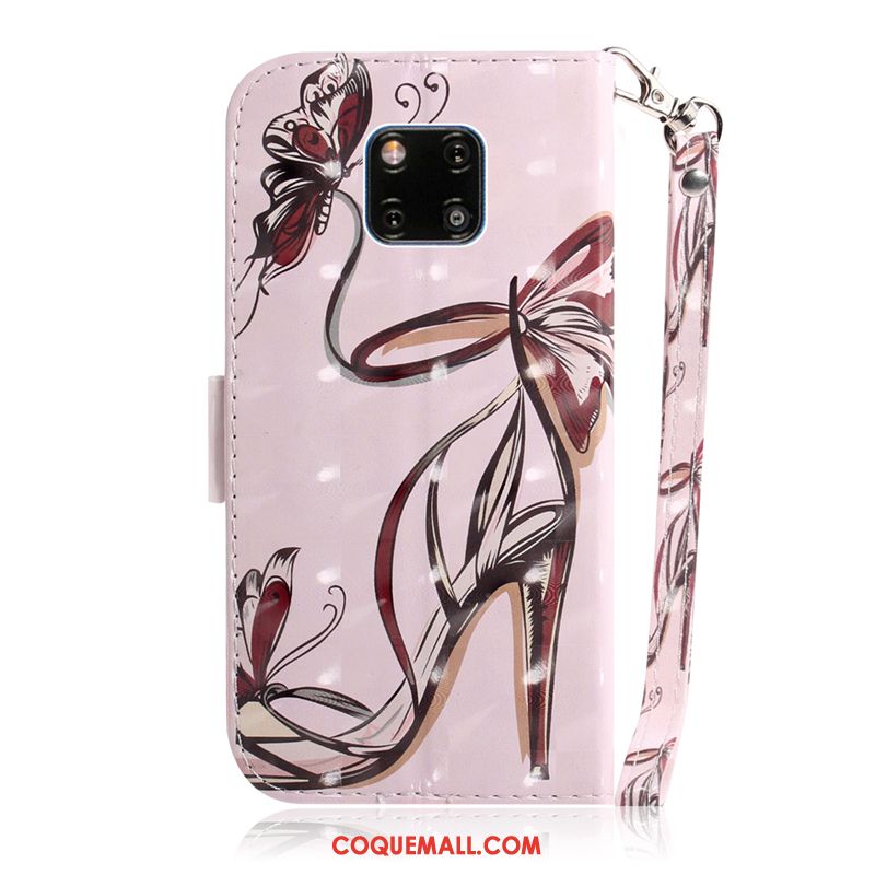 Étui Huawei Mate 20 Pro Haute Incassable Étui En Cuir, Coque Huawei Mate 20 Pro Peinture Téléphone Portable