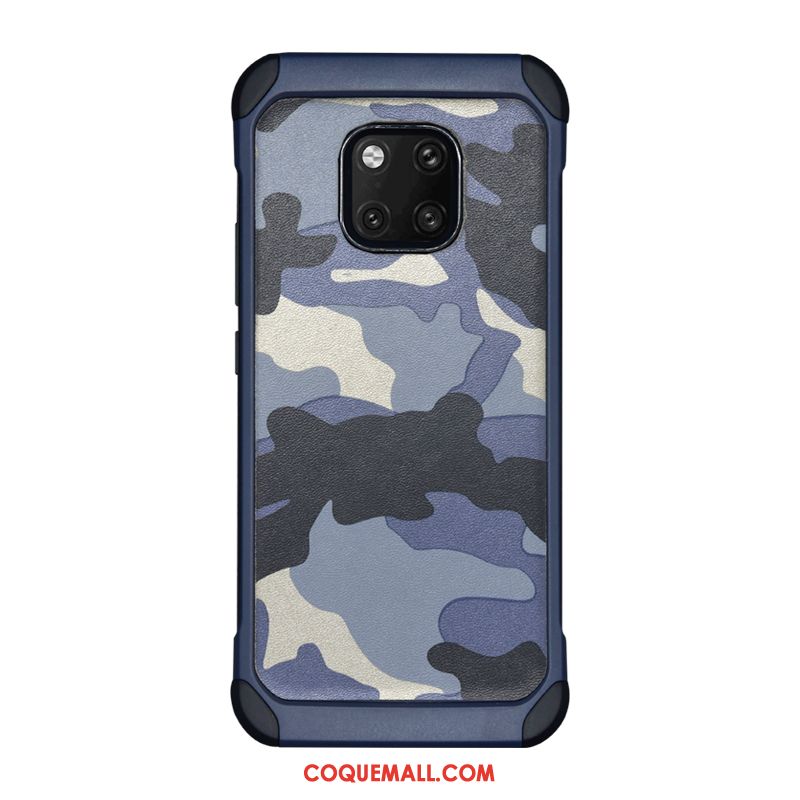 Étui Huawei Mate 20 Pro Incassable Marque De Tendance Protection, Coque Huawei Mate 20 Pro Bleu Téléphone Portable