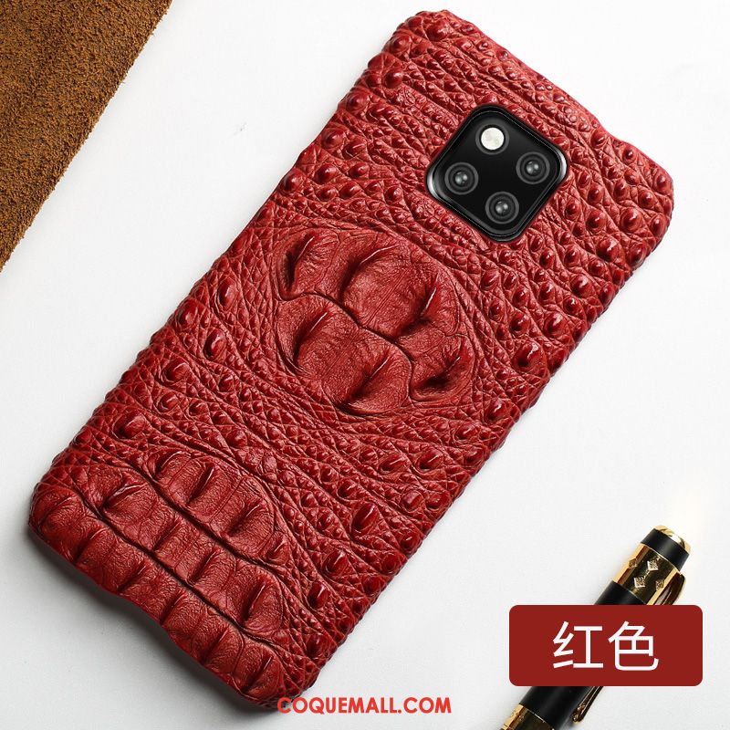 Étui Huawei Mate 20 Pro Protection Crocodile Étui En Cuir, Coque Huawei Mate 20 Pro Business Créatif