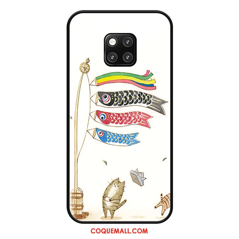 Étui Huawei Mate 20 Rs Squid Protection Fluide Doux, Coque Huawei Mate 20 Rs Personnalité Blanc