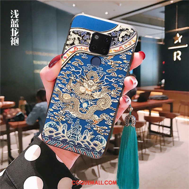 Étui Huawei Mate 20 Tendance Bleu Protection, Coque Huawei Mate 20 Tout Compris Téléphone Portable