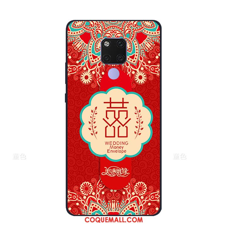 Étui Huawei Mate 20 X Délavé En Daim Amoureux Grand, Coque Huawei Mate 20 X Fluide Doux Mariée