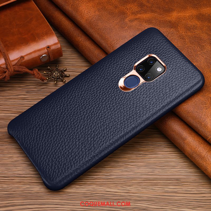 Étui Huawei Mate 20 X Nouveau Incassable Bleu Marin, Coque Huawei Mate 20 X Authentique Nouveau