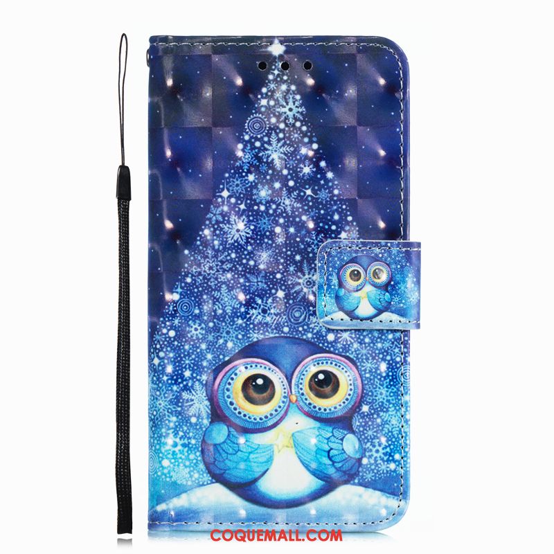 Étui Huawei Mate 20 Étui En Cuir Téléphone Portable Protection, Coque Huawei Mate 20 Bleu Personnalité