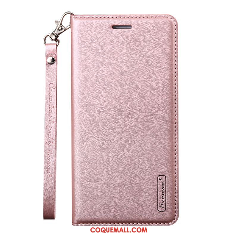 Étui Huawei Mate 30 Clamshell Téléphone Portable Incassable, Coque Huawei Mate 30 En Cuir Rose