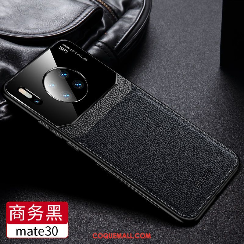 Étui Huawei Mate 30 Incassable Net Rouge Verre, Coque Huawei Mate 30 Personnalité Protection