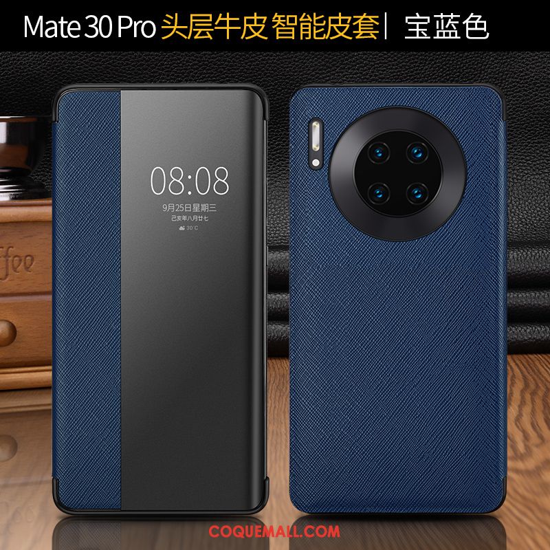 Étui Huawei Mate 30 Pro Cuir Business Tout Compris, Coque Huawei Mate 30 Pro Protection Luxueux