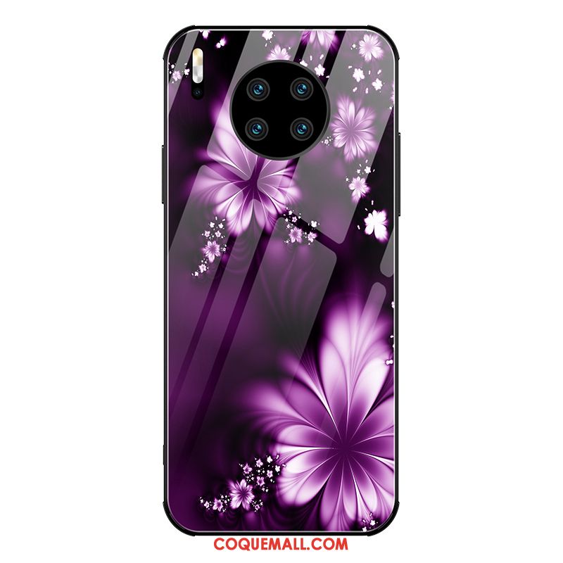 Étui Huawei Mate 30 Pro Miroir Nouveau Téléphone Portable, Coque Huawei Mate 30 Pro Mode Violet