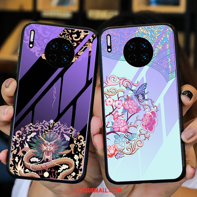 Étui Huawei Mate 30 Pro Style Chinois Personnalité Téléphone Portable, Coque Huawei Mate 30 Pro Tout Compris Incassable