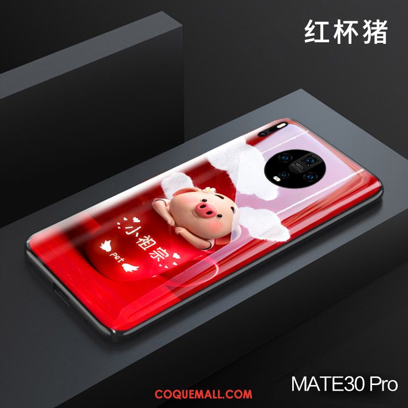 Étui Huawei Mate 30 Pro Verre Incassable Tout Compris, Coque Huawei Mate 30 Pro Personnalité Marque De Tendance