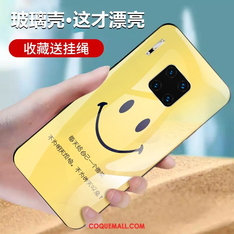 Étui Huawei Mate 30 Rs Verre Protection Téléphone Portable, Coque Huawei Mate 30 Rs Incassable Jaune