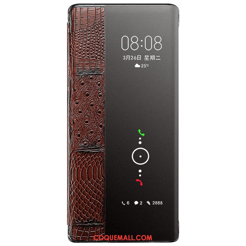 Étui Huawei Mate 40 Luxe Protection Téléphone Portable, Coque Huawei Mate 40 Nouveau Business Braun