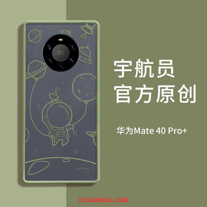 Étui Huawei Mate 40 Pro+ Dessin Animé Tout Compris Vert, Coque Huawei Mate 40 Pro+ Personnalité Incassable