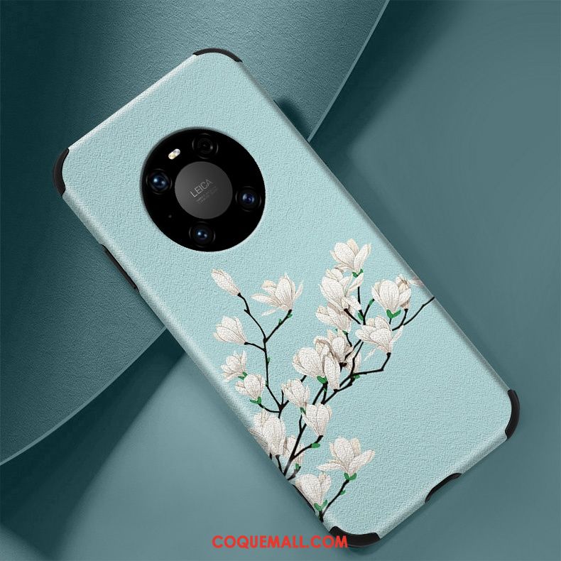 Étui Huawei Mate 40 Pro Téléphone Portable Protection Fleur, Coque Huawei Mate 40 Pro Modèle Fleurie Incassable