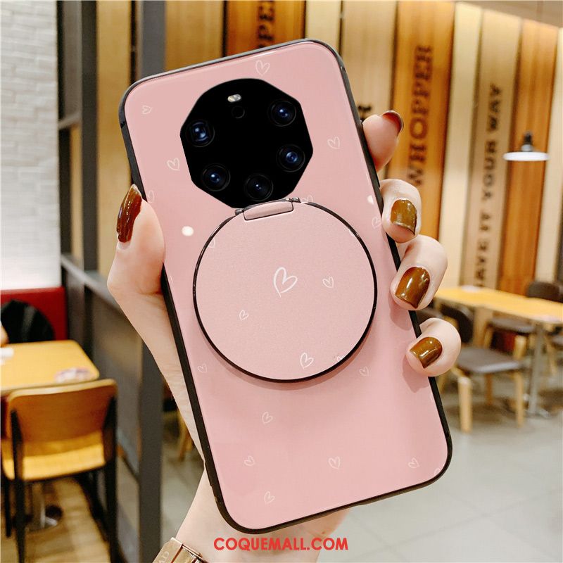 Étui Huawei Mate 40 Rs Miroir Petit Frais, Coque Huawei Mate 40 Rs Support Tout Compris