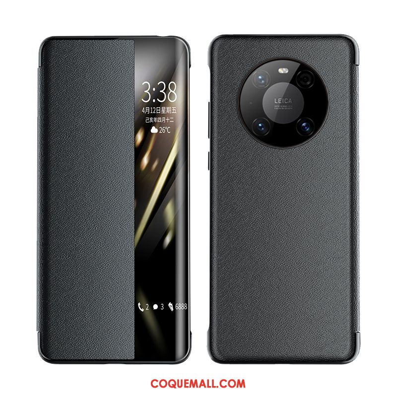 Étui Huawei Mate 40 Téléphone Portable Reversible Protection, Coque Huawei Mate 40 Tout Compris Cuir Véritable