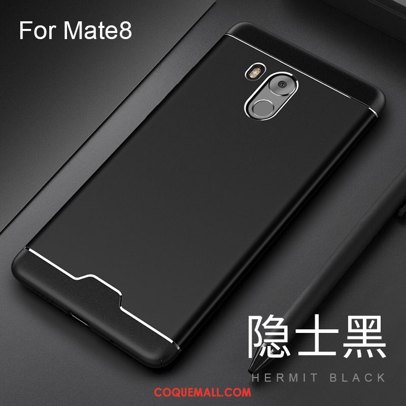 Étui Huawei Mate 8 Métal Protection Difficile, Coque Huawei Mate 8 Incassable Noir