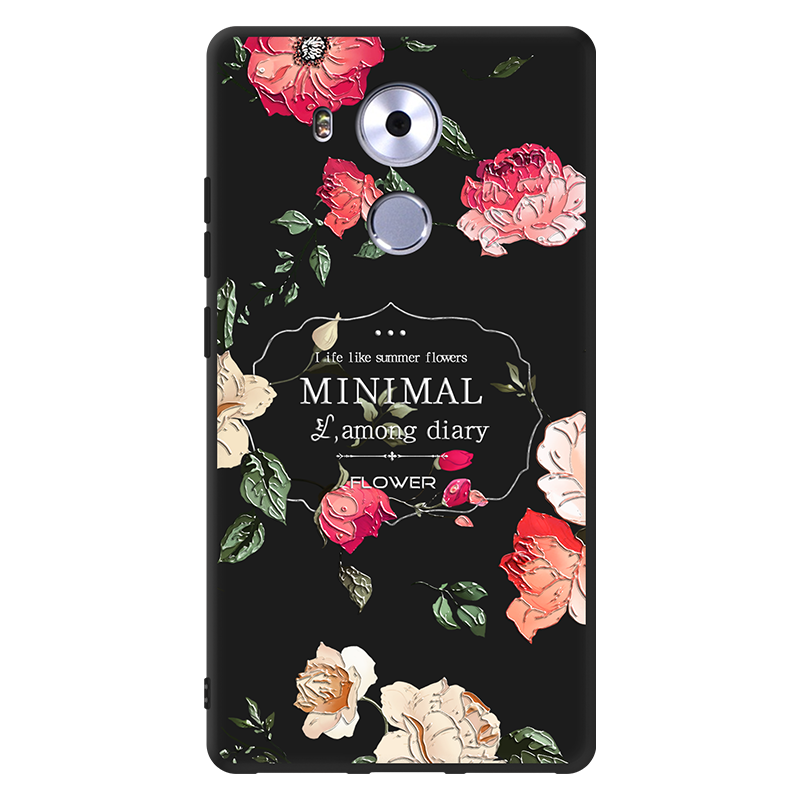 Étui Huawei Mate 8 Protection Noir Fluide Doux, Coque Huawei Mate 8 Téléphone Portable