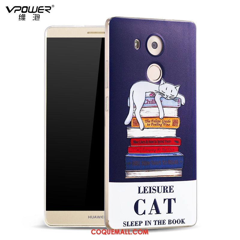 Étui Huawei Mate 8 Tendance Protection Tout Compris, Coque Huawei Mate 8 Téléphone Portable Bleu