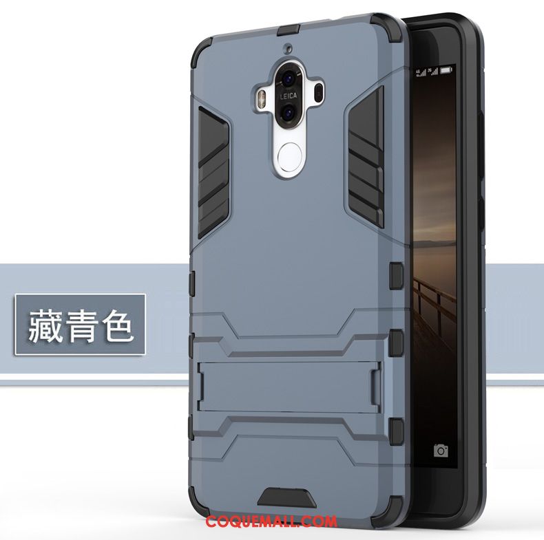 Étui Huawei Mate 9 Incassable Bleu Protection, Coque Huawei Mate 9 Tempérer Tout Compris