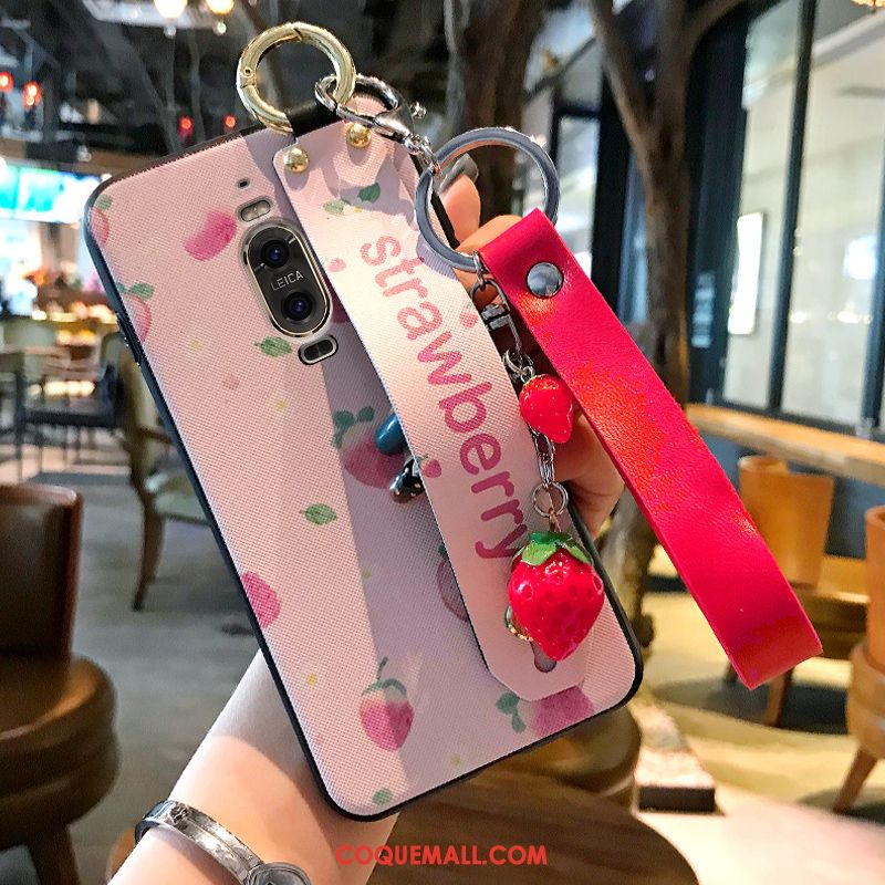 Étui Huawei Mate 9 Pro Silicone Téléphone Portable Incassable, Coque Huawei Mate 9 Pro Citron Rose