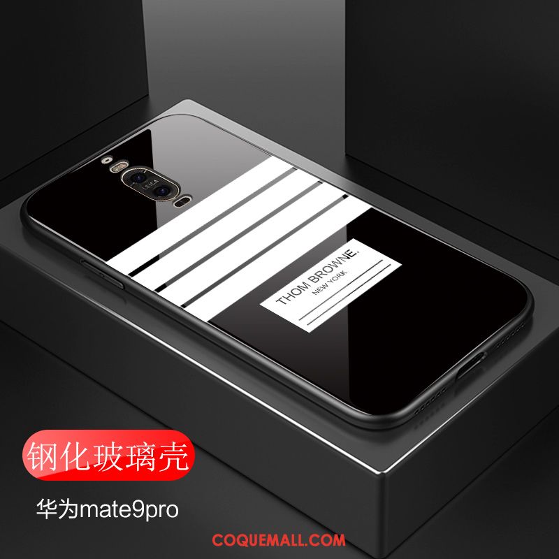 Étui Huawei Mate 9 Pro Simple Blanc Luxe, Coque Huawei Mate 9 Pro Authentique Célébrité