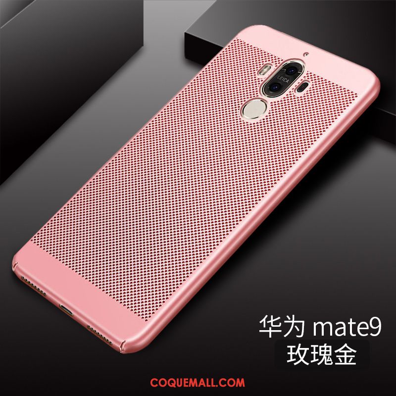 Étui Huawei Mate 9 Téléphone Portable Respirant Rose, Coque Huawei Mate 9 Difficile