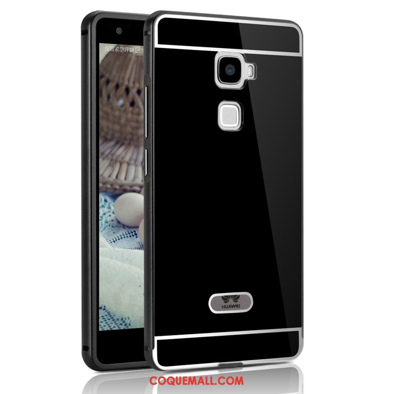 Étui Huawei Mate S Luxe Métal Téléphone Portable, Coque Huawei Mate S Difficile Noir