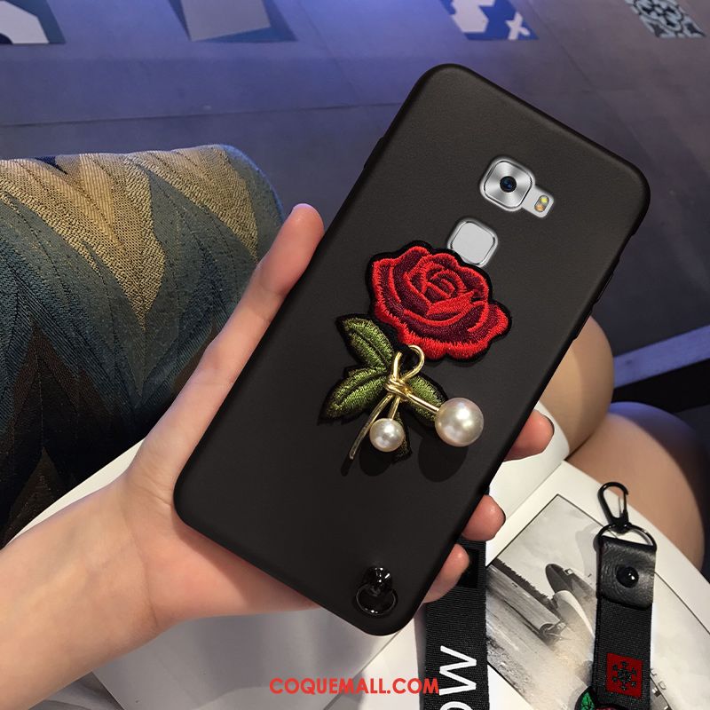 Étui Huawei Mate S Silicone Noir Fluide Doux, Coque Huawei Mate S Téléphone Portable Incassable